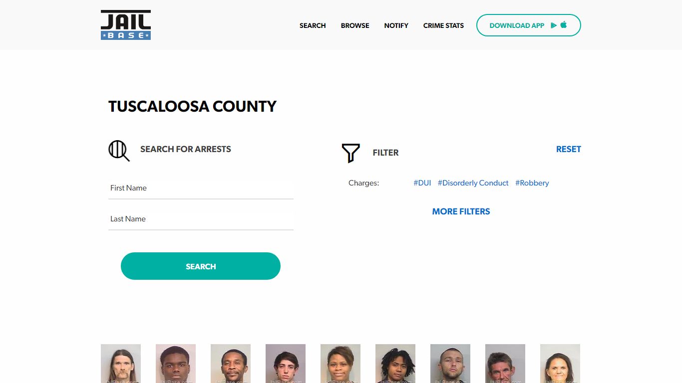 Tuscaloosa County Jail Inmate Search and Mugshots | JailBase